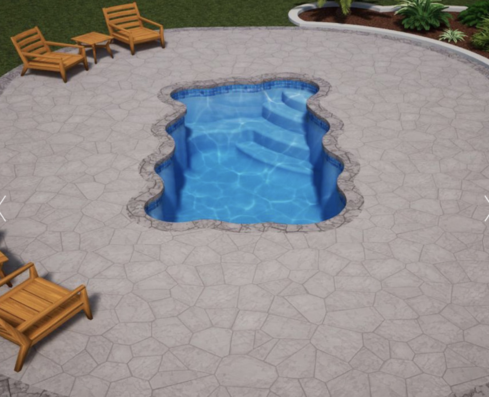 The Little Dipper — 8×14 plunge pool by True South Pools