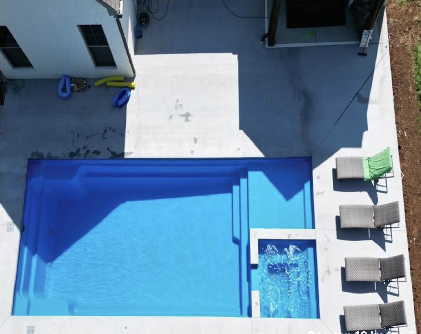 Some Like It Hot — 16×38 fiberglass pool with spa by True South Pools