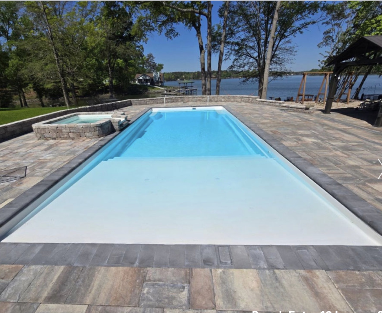 Wading for the Weekend — 16×40 beach-entry fiberglass pool by True South Pools
